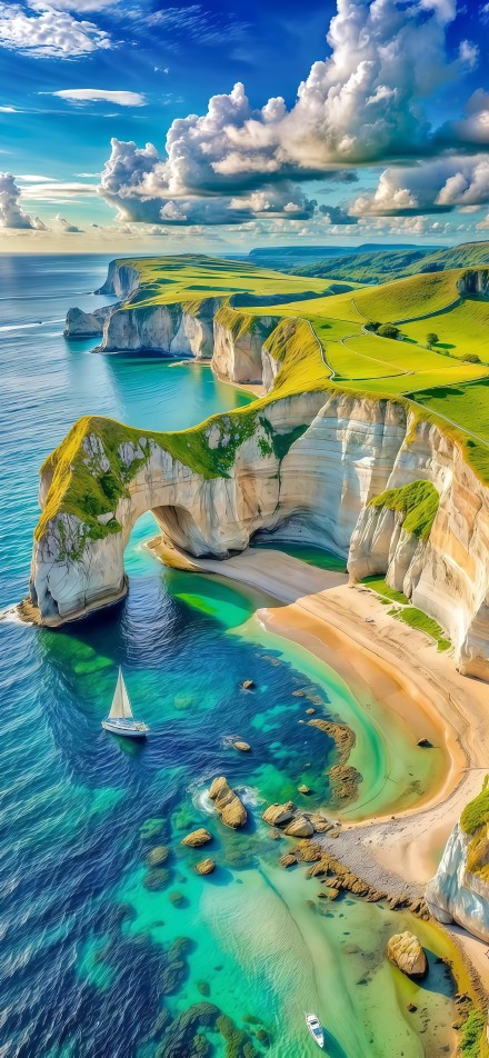 Normandy coastal scenery Normandy coastal scenery
