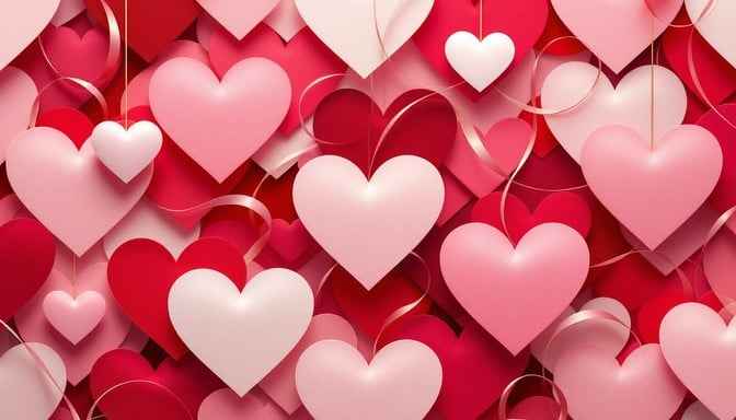 Floating Hearts Pattern Floating Hearts Pattern