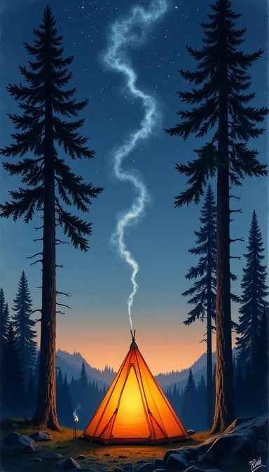 Glowing Wilderness Tent Glowing Wilderness Tent