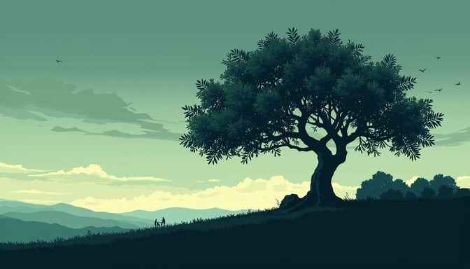 Solitary Hilltop Tree Solitary Hilltop Tree