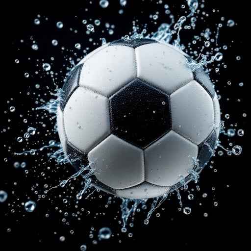 Splashing Soccer Ball