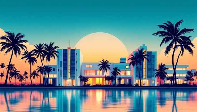 Tropical Miami Sunset