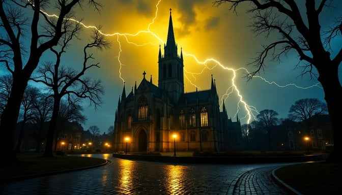 Cathedral Lightning Storm Cathedral Lightning Storm