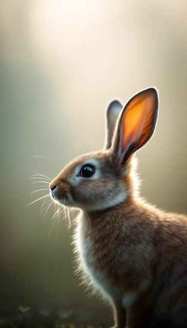 Watchful Morning Rabbit Watchful Morning Rabbit