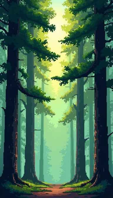 Sunlit Woodland Passage