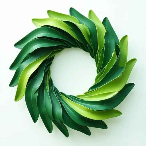Spiraling Green Leaves Spiraling Green Leaves