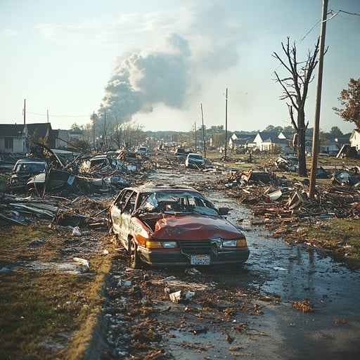 Devastated Urban Area Devastated Urban Area