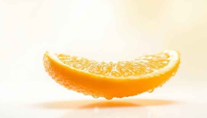 Juicy orange slice Juicy orange slice