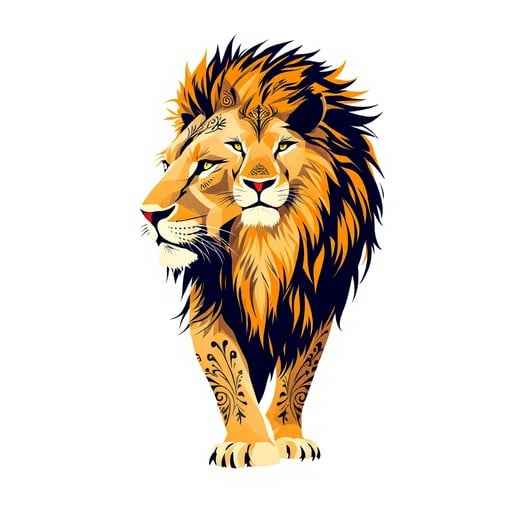 Majestic Golden Lion