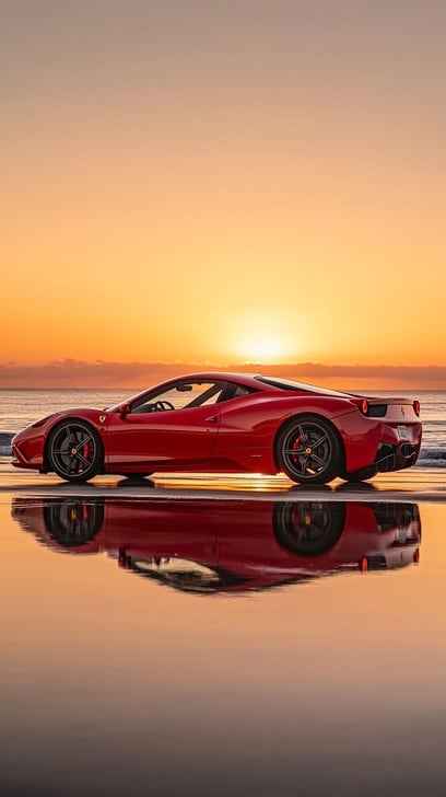 Sunset sports car Sunset sports car