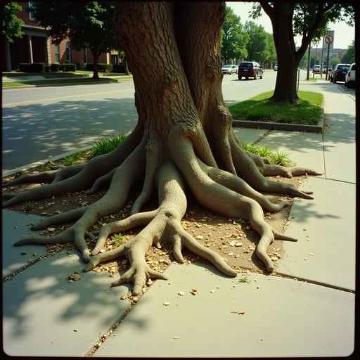 Nature Reclaims Sidewalk