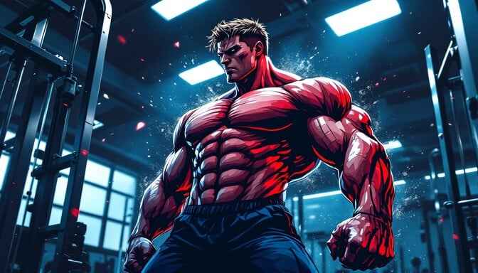 Red Titan Flexing Red Titan Flexing