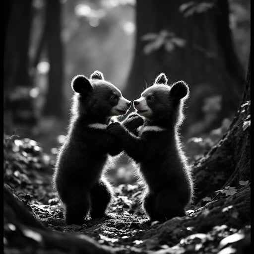 Cubs Wrestling Playfully Cubs Wrestling Playfully