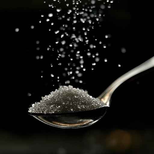 Sugar falling freely