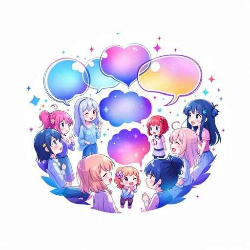 Chatting Anime Friends