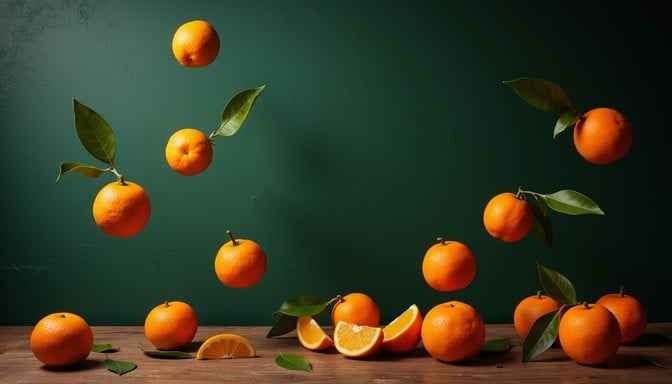 Floating Orange Ballet