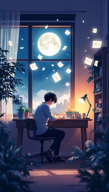 Moonlit Study Session Moonlit Study Session