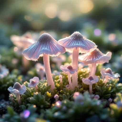Glowing Mushroom Family Glowing Mushroom Family