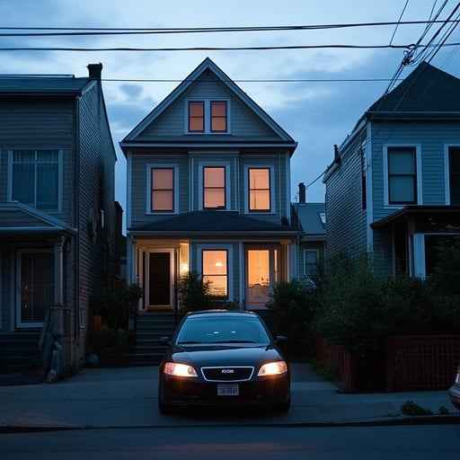 Evening suburban calm Evening suburban calm