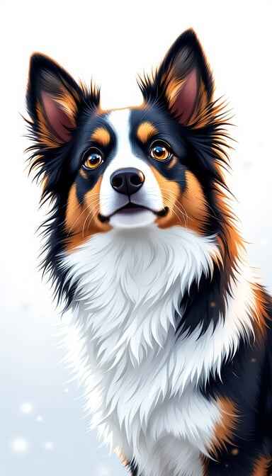 Watchful Border Collie Watchful Border Collie