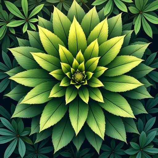 Radial Succulent Pattern Radial Succulent Pattern