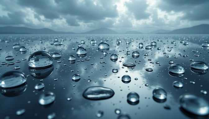 Droplets Mirror Sky Droplets Mirror Sky