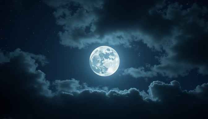 Moonlit Cloud Symphony