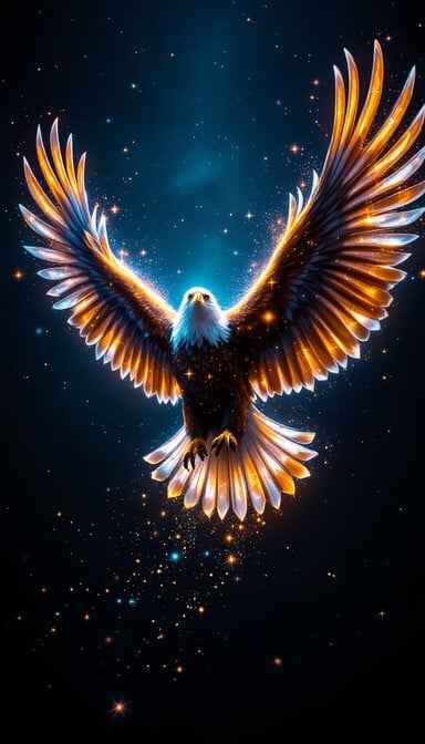 Luminous Eagle Rising