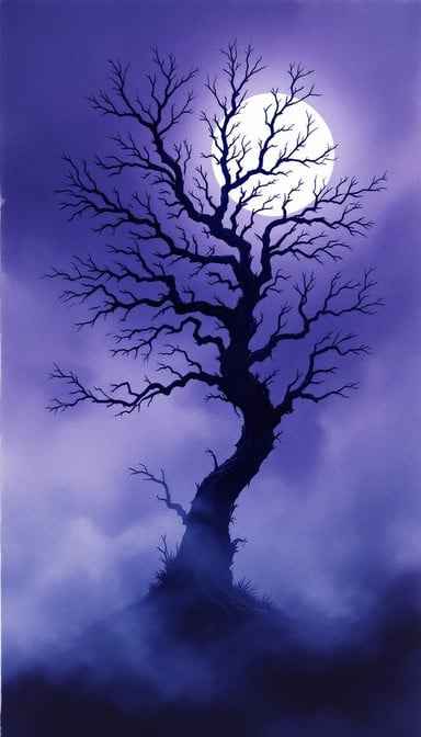 Moonlit Gothic Tree Moonlit Gothic Tree