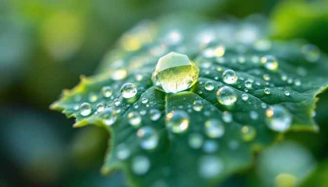 Dewdrops Crystal Nature