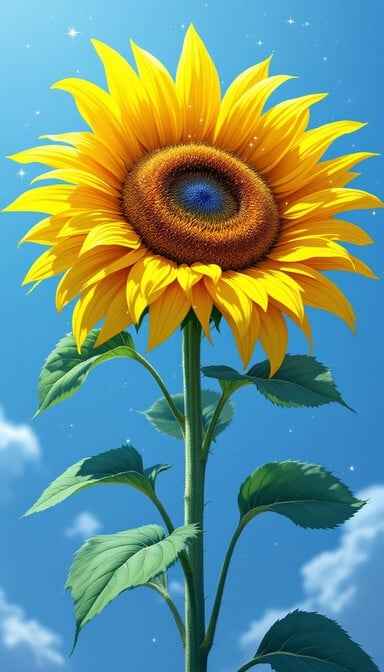 Majestic Anime Sunflower