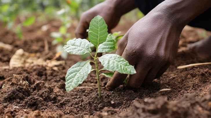 Planting Young Tree