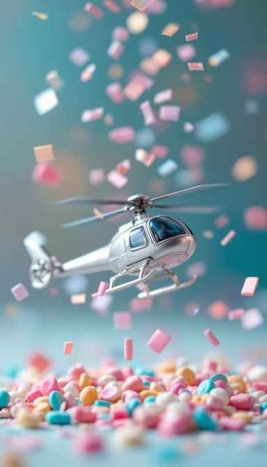 Helicopter Through Sprinkles Helicopter Through Sprinkles