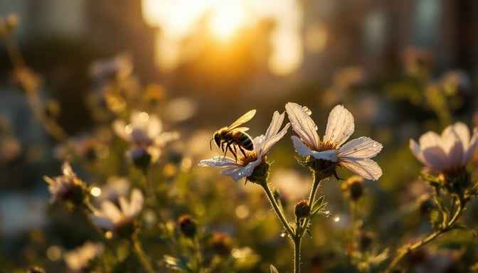 Bee Meets Flower
