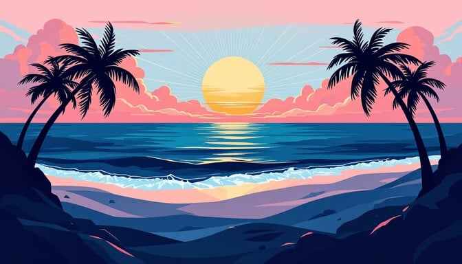 Tropical Sunset Paradise Tropical Sunset Paradise