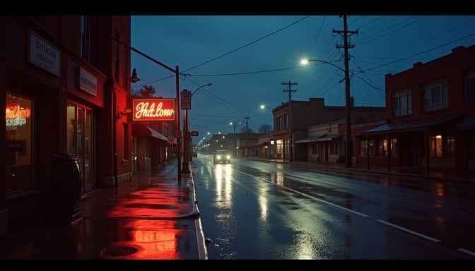 Rainy Neon Night