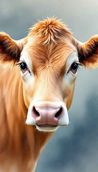 Gentle Cow Portrait Gentle Cow Portrait