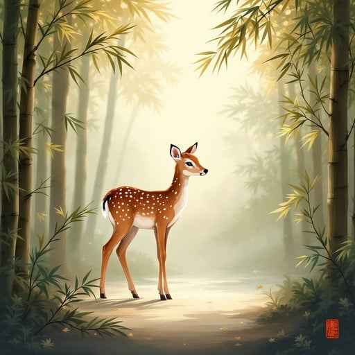 Serene Forest Deer