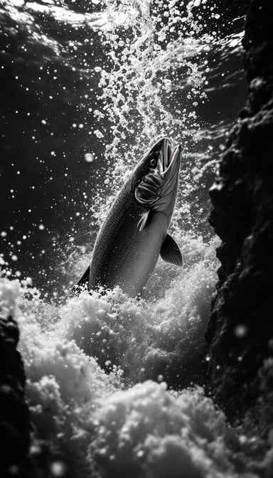 Powerful Salmon Ascent Powerful Salmon Ascent