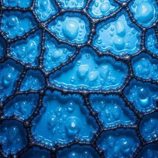 Azure Crystal Mosaic