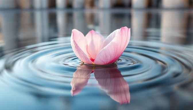 Petal Meets Water