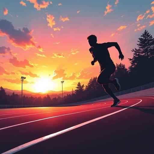 Sunset Track Sprint Sunset Track Sprint