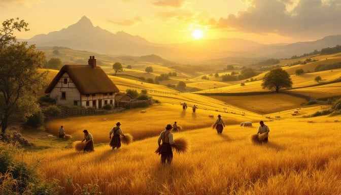 Golden Harvest Scene Golden Harvest Scene