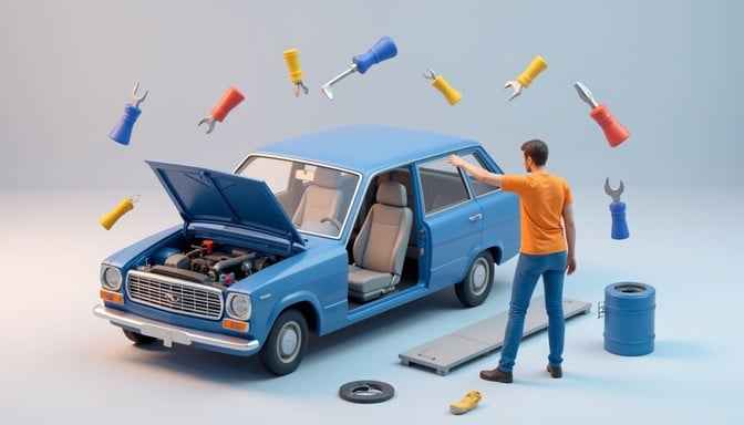 Car Repair Illustration Car Repair Illustration