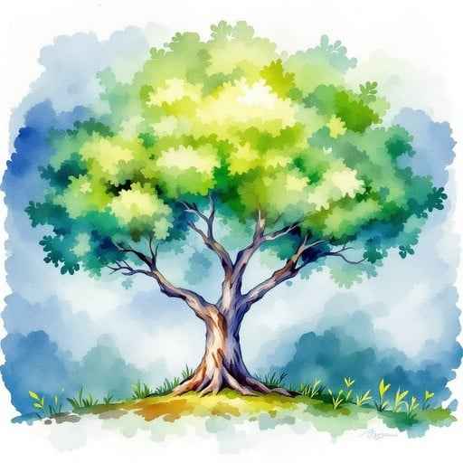 Watercolor Tree Dreams