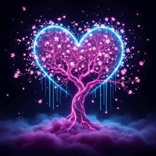 Neon Love Tree Neon Love Tree