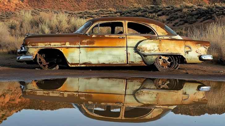 Rusted Desert Car