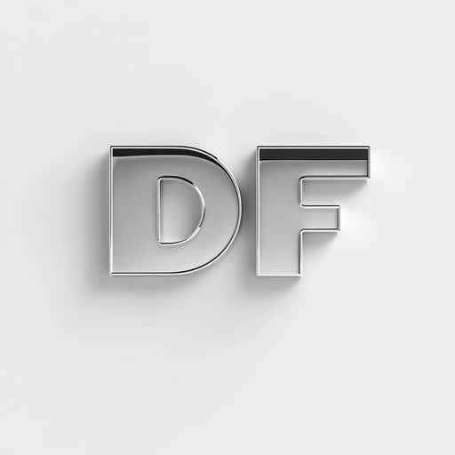 Metallic DF Letters