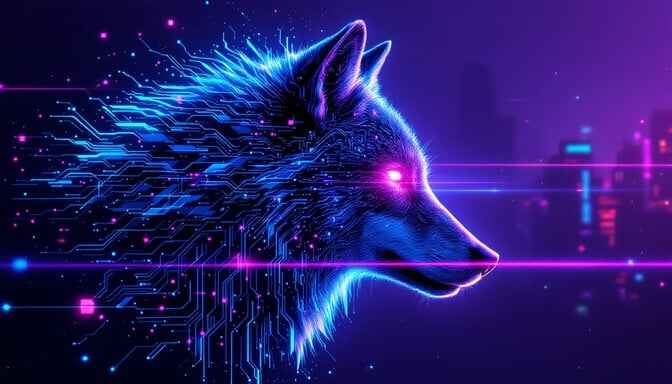 Digital Wolf Spirit