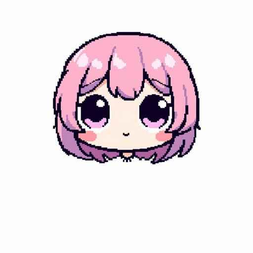 Kawaii Pixel Portrait
